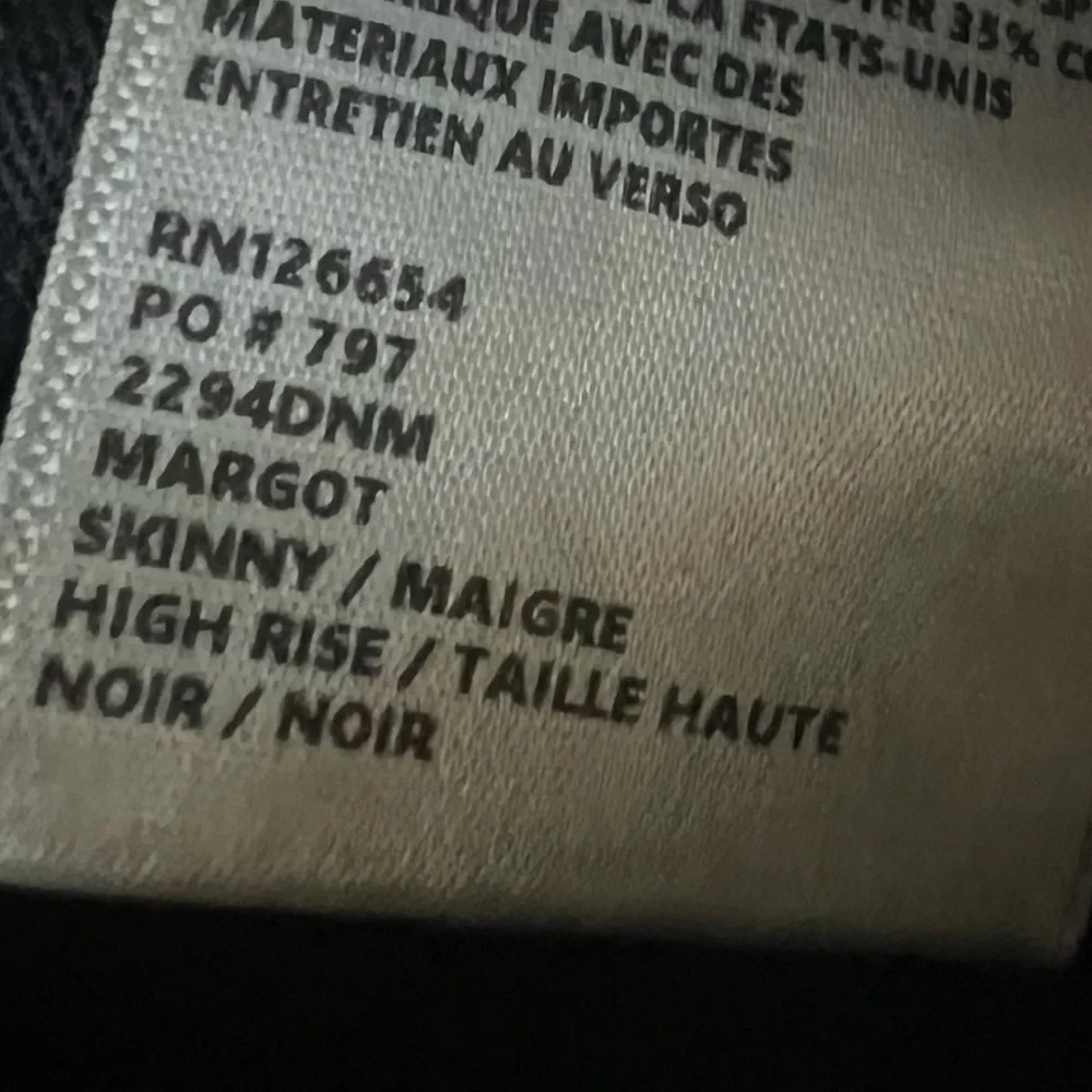 L’agence Margot Skinny Jean, Noir Black Size 26 High Rise - Picture 11 of 12